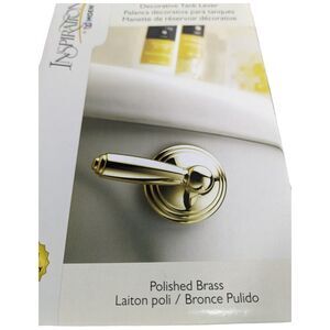 Gold Polished Brass Metal Toilet Tank Handles Moen Preston Inspirations Lever 2